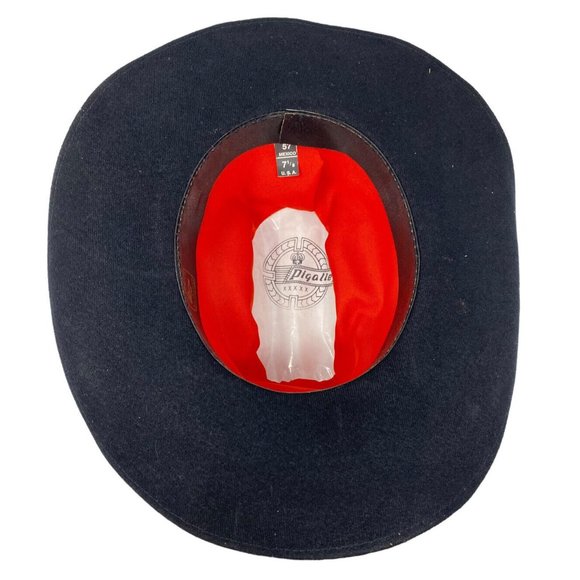Pigalle Men’s Black Felt Cowboy Western Mexico Hat US Size 7 1/8 Mexico 57 - Picture 7 of 8